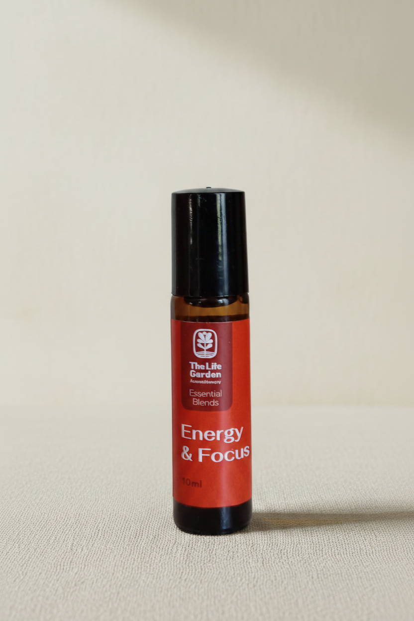 Energy & Focus - Beige Studio Background